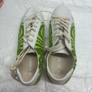 Soludos Women Sneakers Shoes Psychedelic Spiral Green Ibiza Platform SZ …